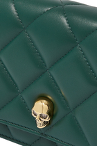 Small Skull-logo Quilted Clutch Bag